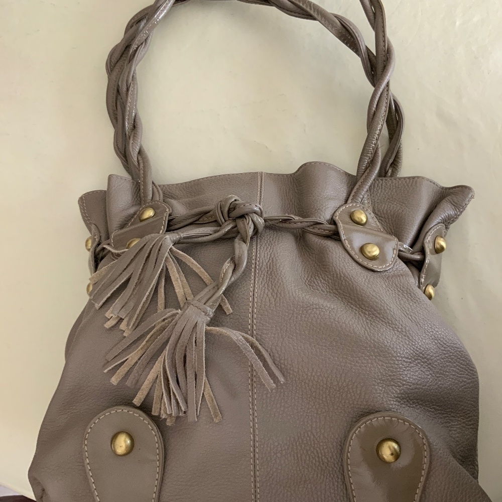 Leather Michael Rome Taupe Shoulder bag